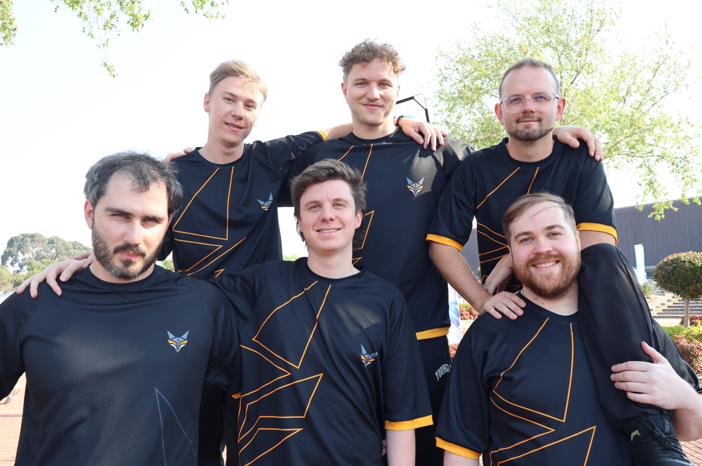 Left to right: Melkies (Coach), Burnz, .exe, Slash, Slowye, Fadey